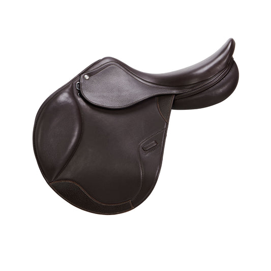 Selle de saut en cuir doublé Equestro